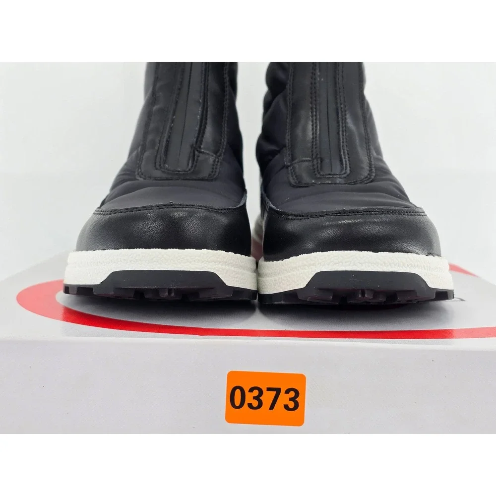 Blondo Vincent Waterproof Boots Womens 6.5 Black Nylon Puffer Zip -New